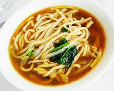 Shanghai Noodle Soup with Pork 上海粗湯麵
